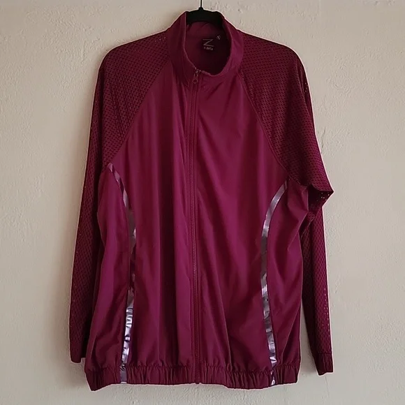 Zella Purple Lightweight Windbreaker Jakcet 1x - Picture 3 of 10